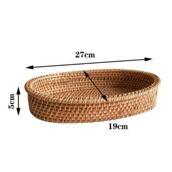 Cesto Artesanal em Rattan Manila - Kasamô