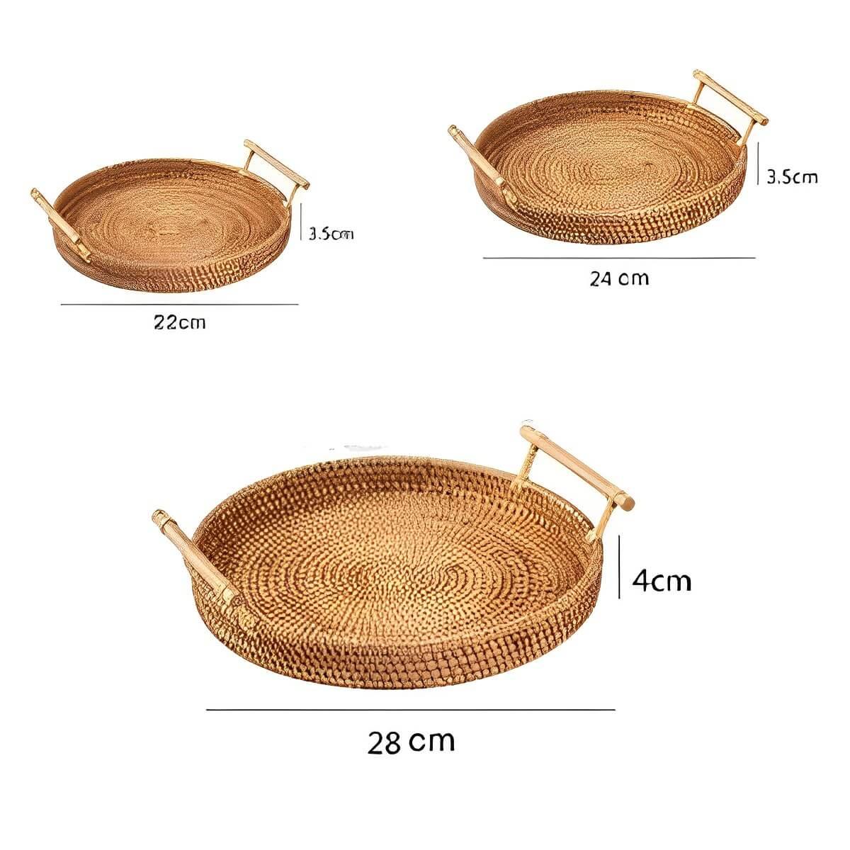 Bandeja Artesanal em Rattan Dhaka - Kasamô