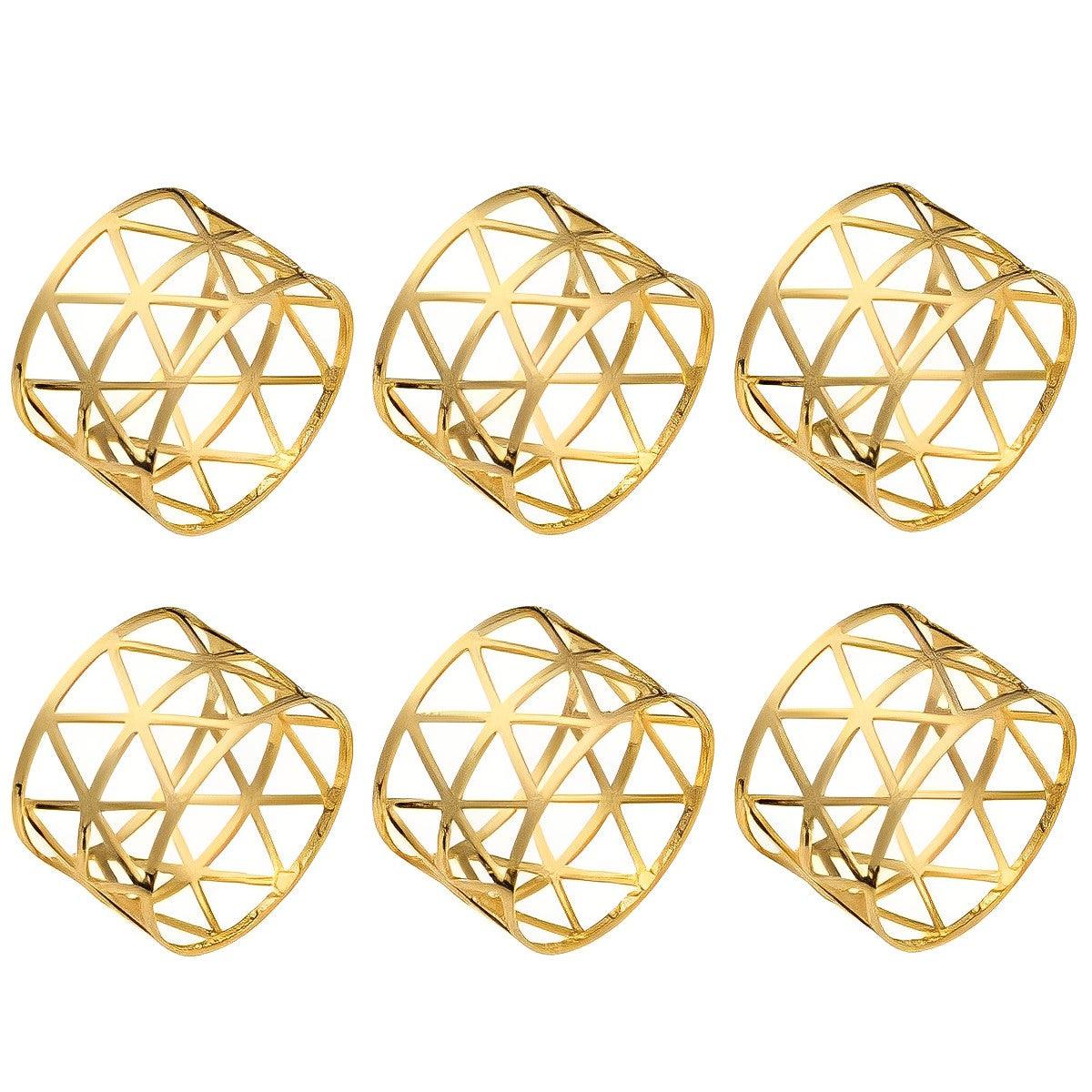 Kit Anéis Guardanapo Madrid de 6 peças - Kasamô