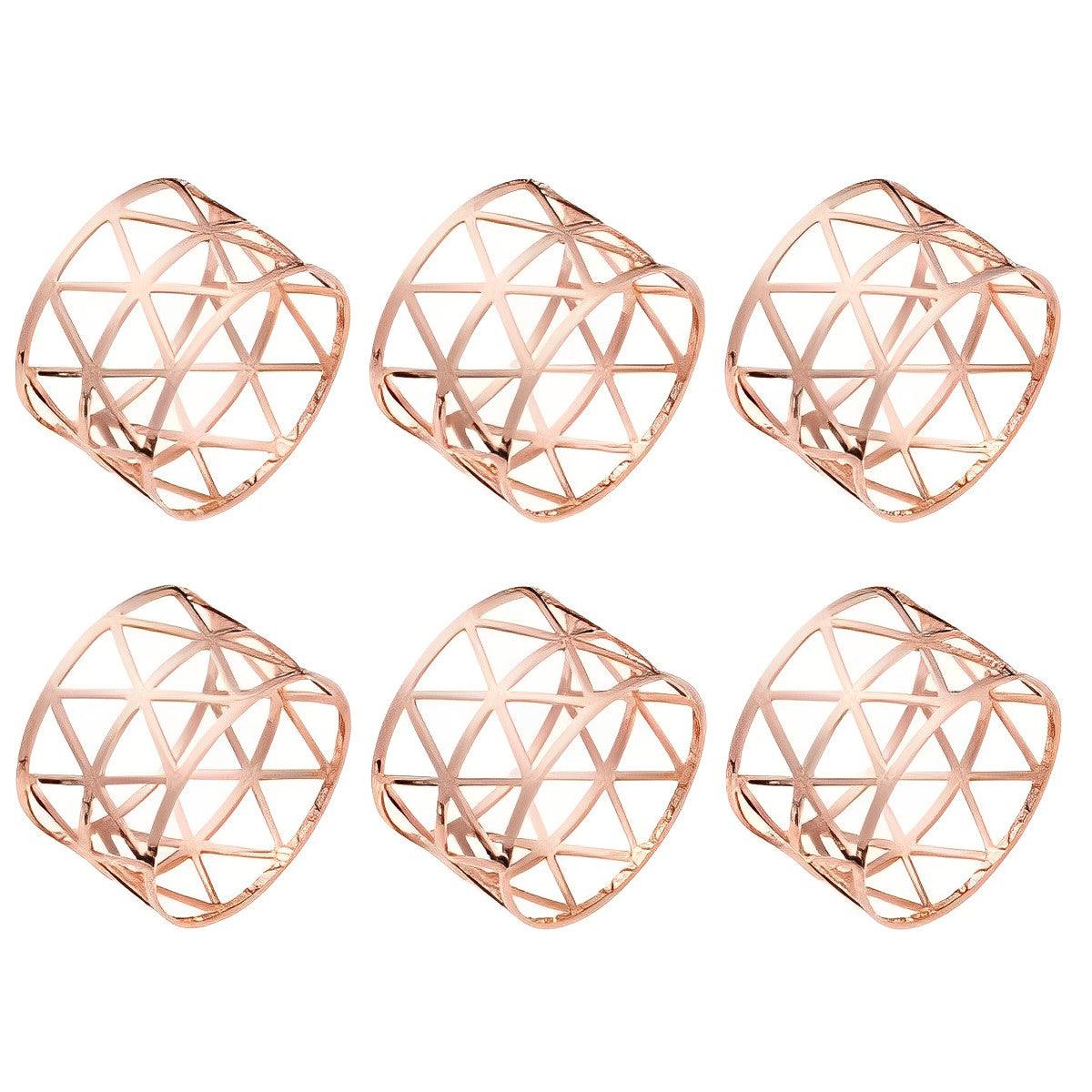 Kit Anéis Guardanapo Madrid de 6 peças - Kasamô