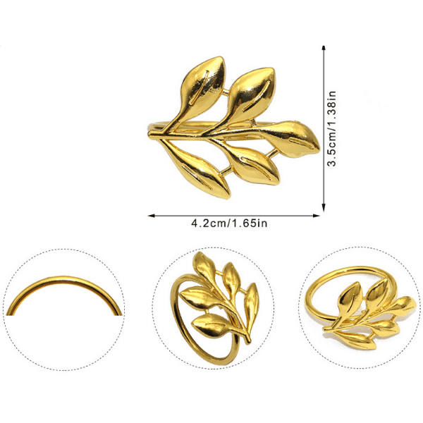 Kit Anéis Guardanapo Madrid de 6 peças - Kasamô