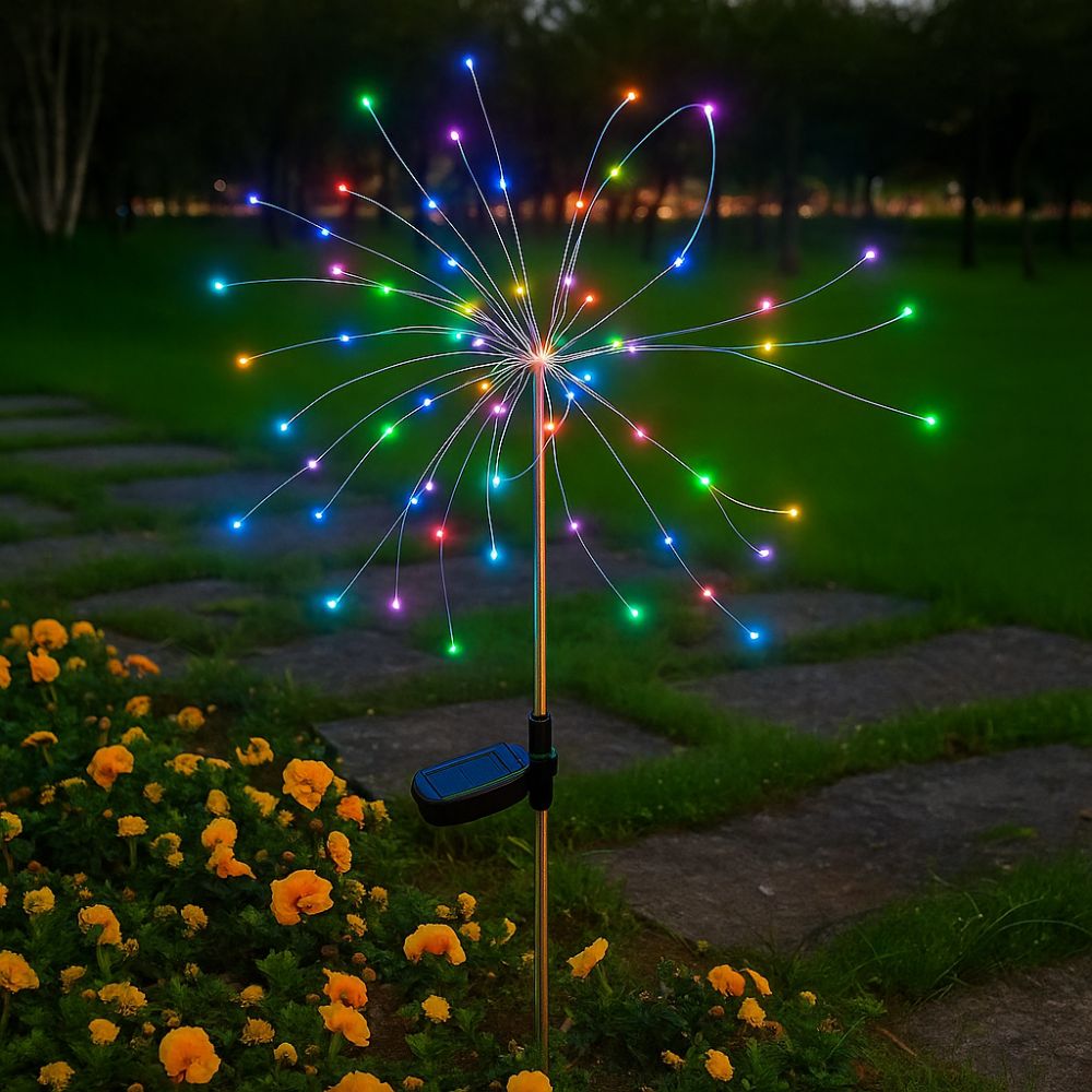 Led Solar - Fogos de Artifício Decoração de Natal