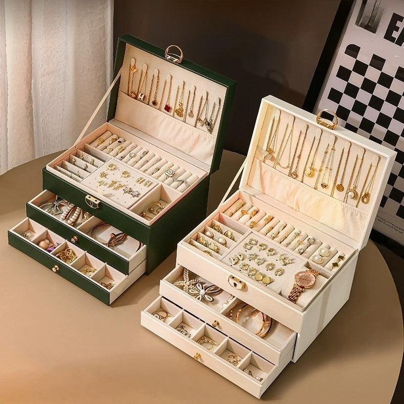 Caixa organizadora de joias 3 Camadas