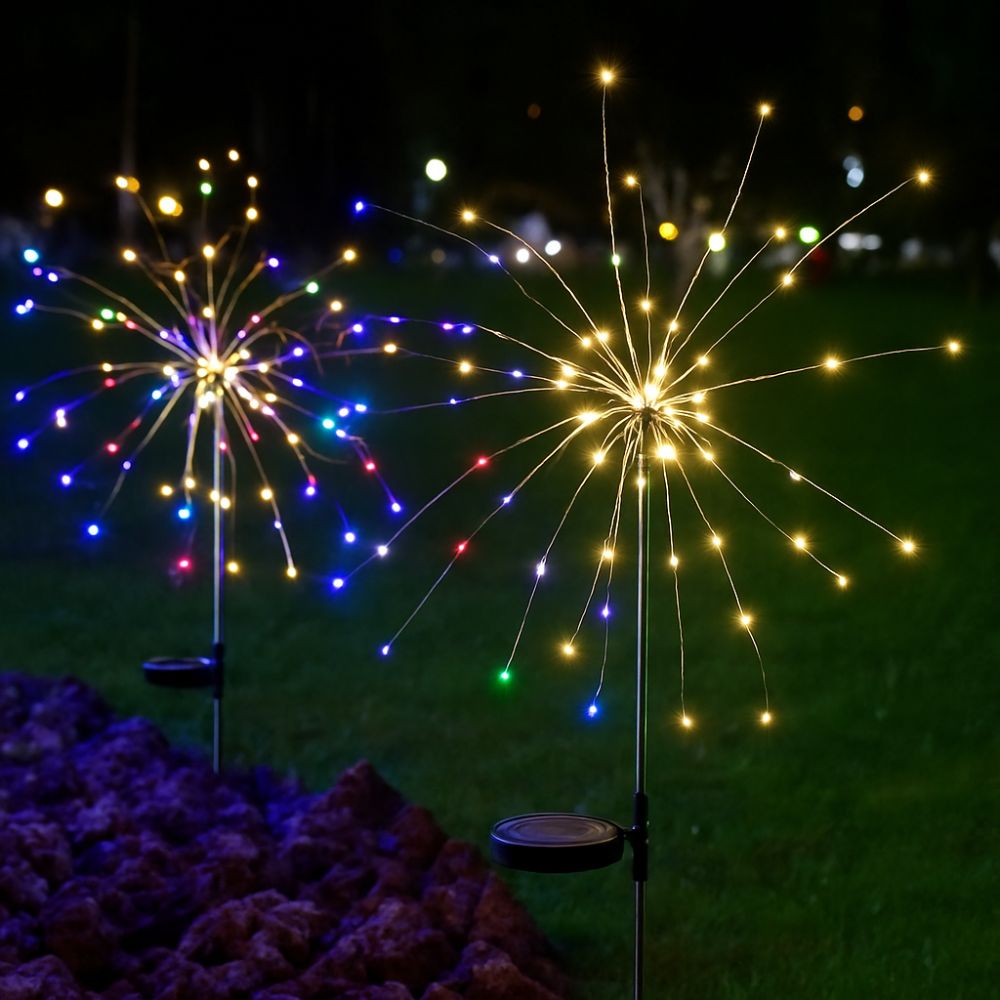 Led Solar - Fogos de Artifício Decoração de Natal