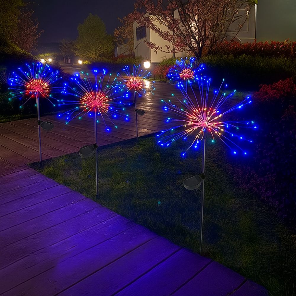 Led Solar - Fogos de Artifício Decoração de Natal