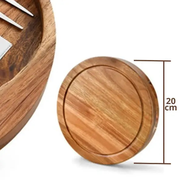 Tabua com Utensílios para Frios com Presente (+Aerador para Vinhos) Estrasburgo - Kasamô