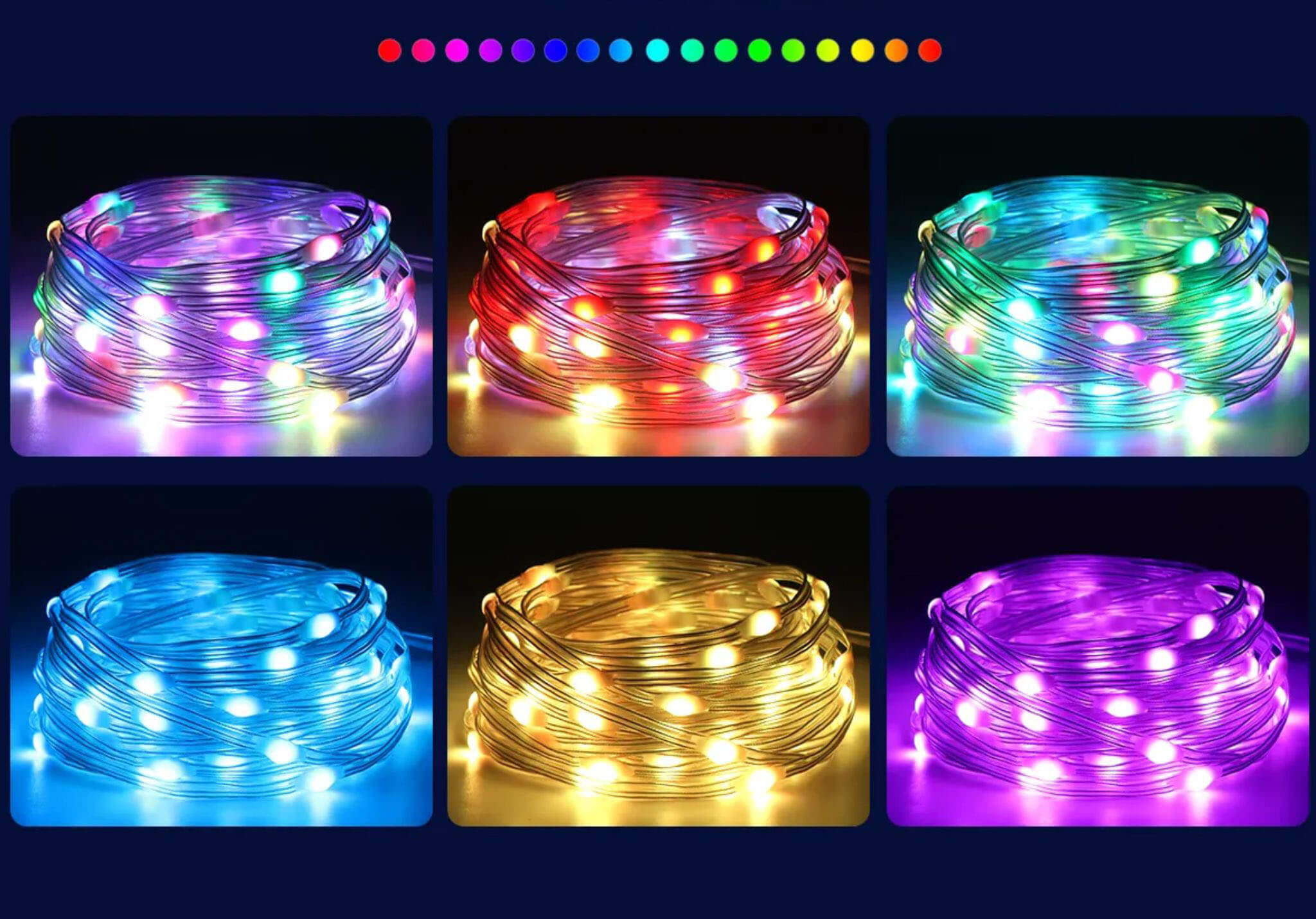 Pisca Pisca de Natal Led Prova D'água Smart Com Controle Kasamô - 10 Metros