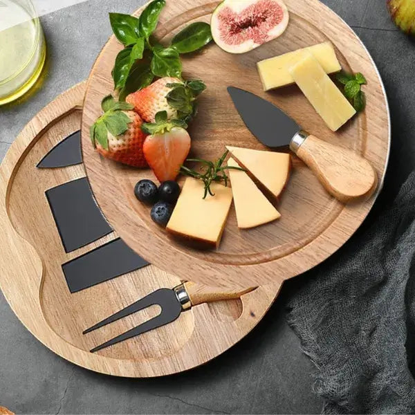 Tabua com Utensílios para Frios com Presente (+Aerador para Vinhos) Estrasburgo - Kasamô