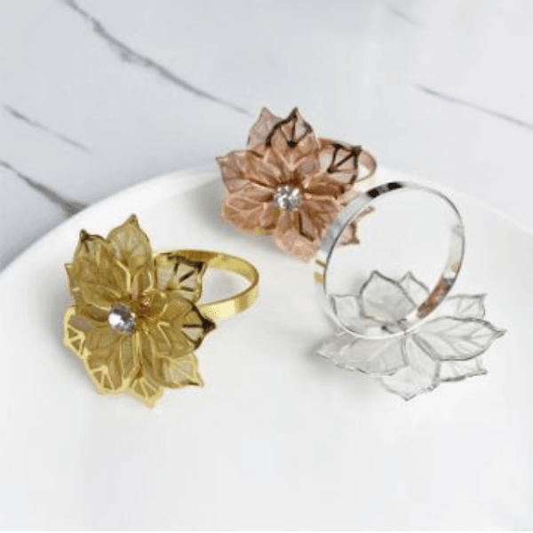 Kit Anéis Guardanapo Madrid de 6 peças - Kasamô