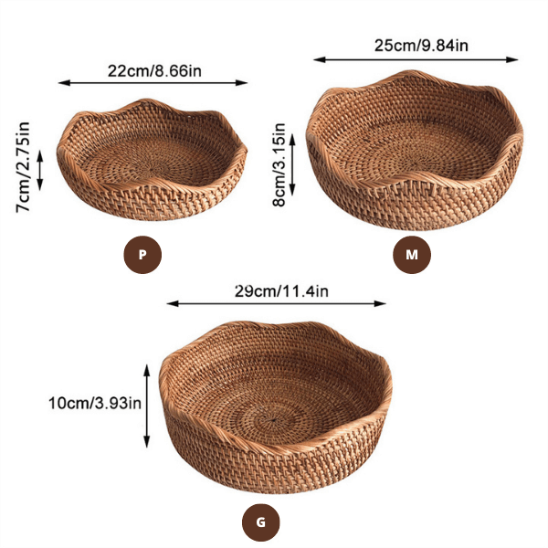 Cesto Artesanal em Rattan Bali - Kasamô