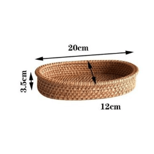 Cesto Artesanal em Rattan Manila - Kasamô