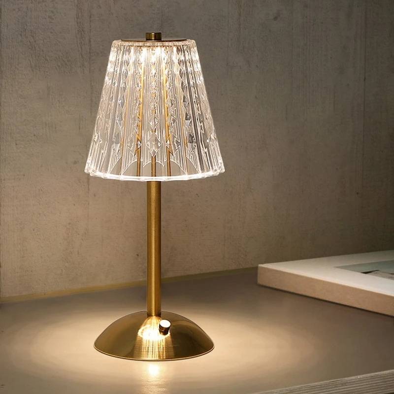 Abajur de Mesa LED Sem fio Recarregável Elegante