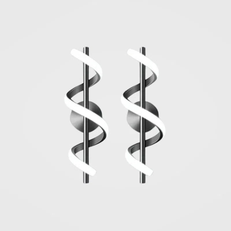 Arandela Moderna Espiral Led - Decoração para Quarto e Sala-Kasamô