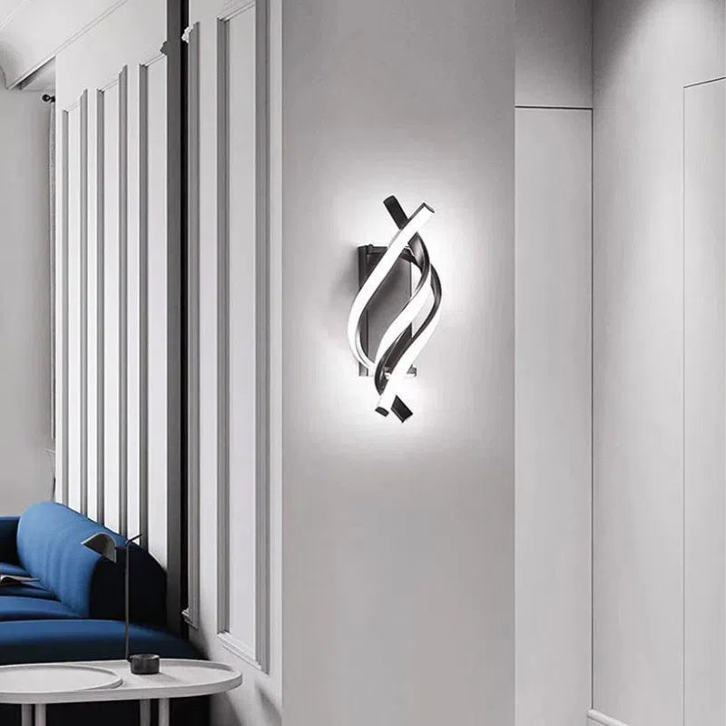 Arandela Moderna Espiral Led - Decoração para Quarto e Sala-Kasamô