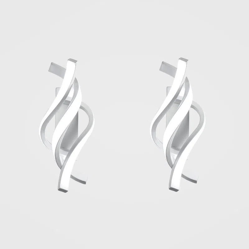 Arandela Moderna Espiral Led - Decoração para Quarto e Sala-Kasamô