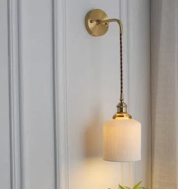 Arandela Vintage em Cerâmica Estilo Japonês-Kasamô