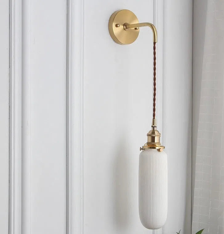 Arandela Vintage em Cerâmica Estilo Japonês-Kasamô