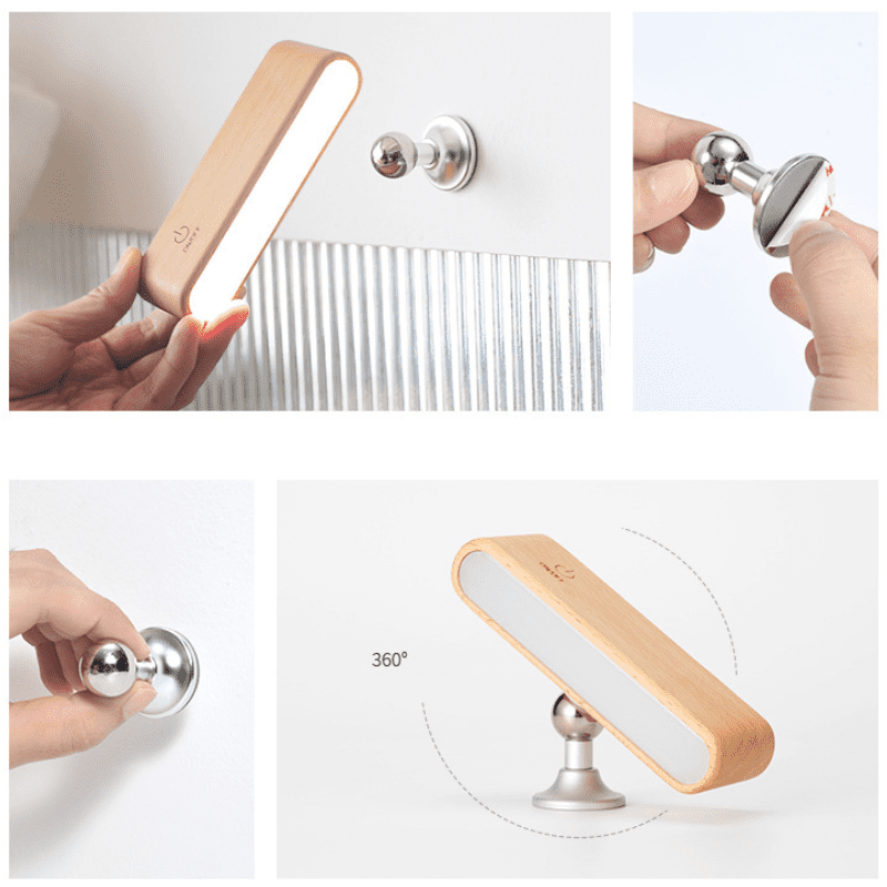 Arandela de Parede Interna LED Dimmer Madeira