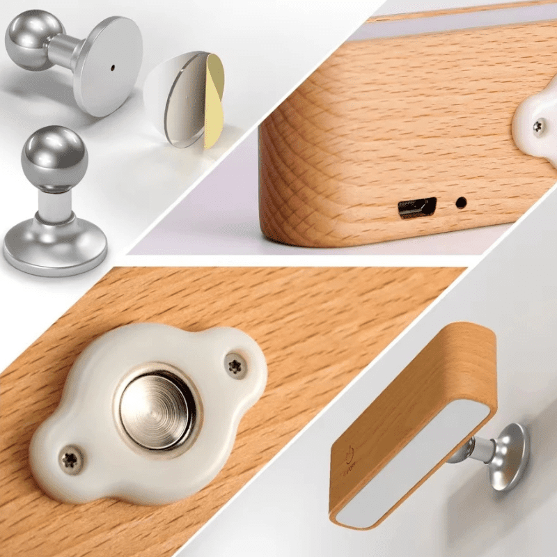 Arandela de Parede Interna LED Dimmer Madeira