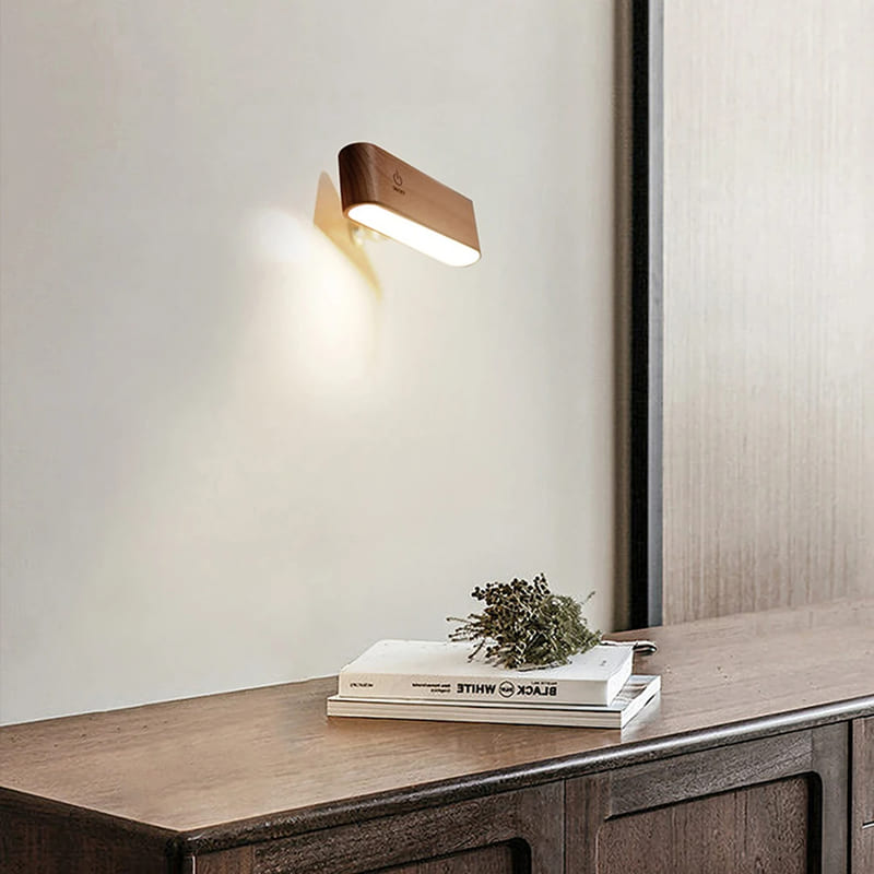 Arandela de Parede Interna LED Dimmer Madeira