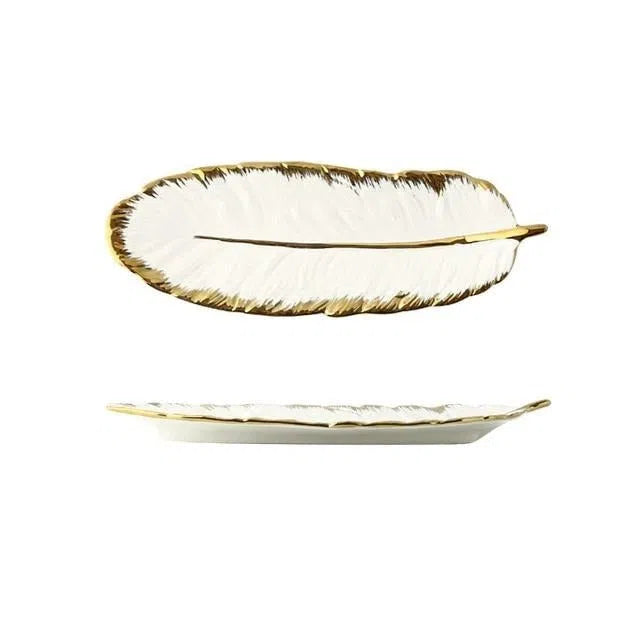 Bandeja Europeia de Folha em Cerâmica-Kasamô