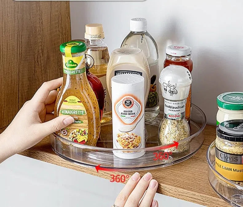 Bandeja Giratória em Acrílico - Modelo de 1 ou 2 Andares-Kasamô