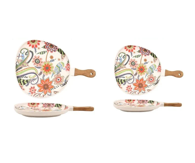 Bandeja em Cerâmica Estilo Japonês-Kasamô