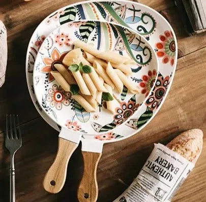 Bandeja em Cerâmica Estilo Japonês-Kasamô