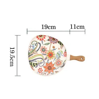 Bandeja em Cerâmica Estilo Japonês-Kasamô