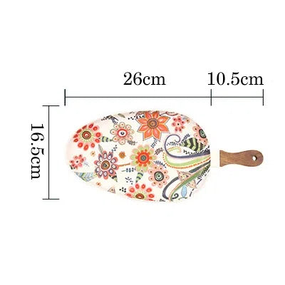 Bandeja em Cerâmica Estilo Japonês-Kasamô