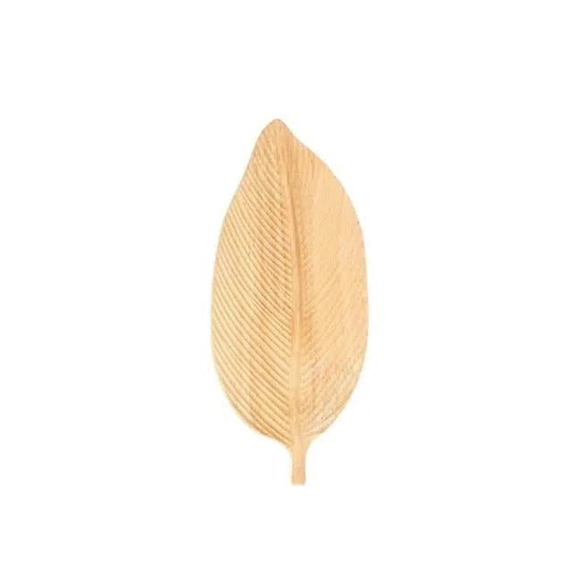 Bandeja em Madeira de Nogueira Modelo Folhagem-Kasamô