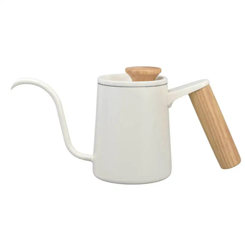 Bule Bico Fino Longo em Aço Inox Linha Color - 350ml ou 600ml - Azul Marinho, Preto e Branco-Kasamô