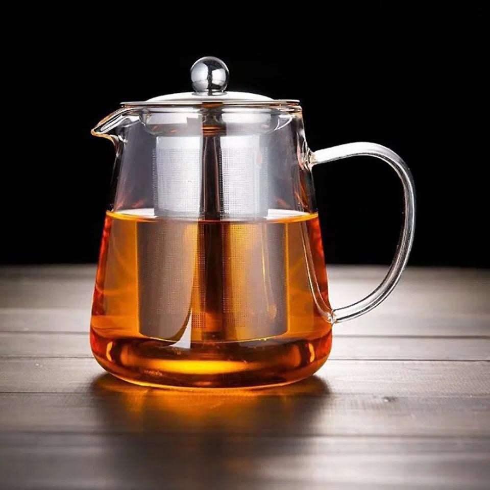 Bule Para Chá Em Vidro Com Infusor De Aço Inox-Kasamô