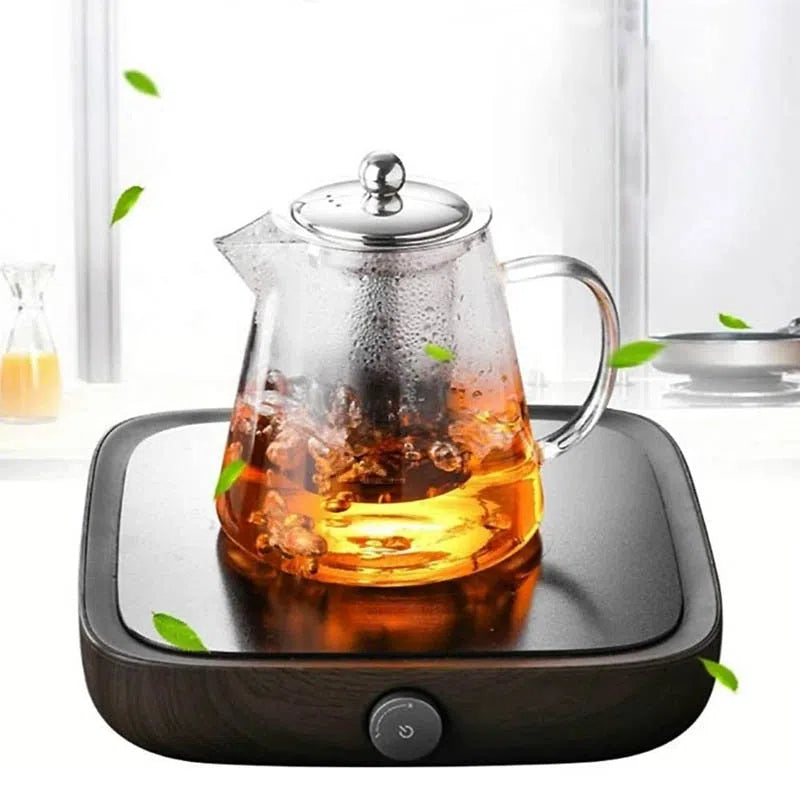 Bule Para Chá Em Vidro Com Infusor De Aço Inox-Kasamô