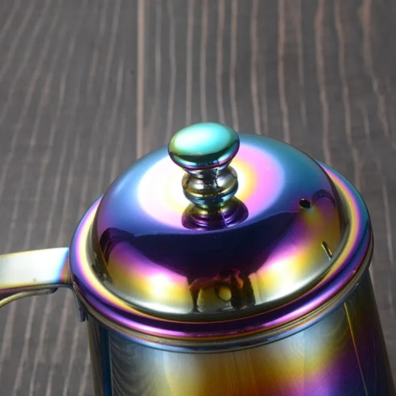 Bule com Bico Fino em Aço Inox - Coleção Rainbow-Kasamô