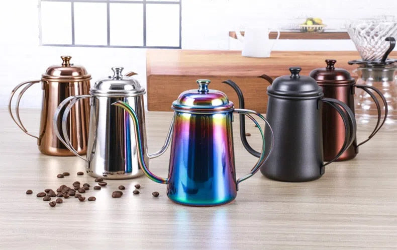 Bule com Bico Fino em Aço Inox - Coleção Rainbow-Kasamô