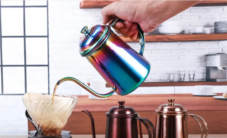 Bule com Bico Fino em Aço Inox - Coleção Rainbow-Kasamô