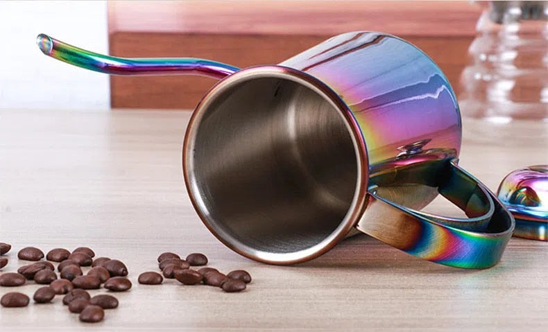 Bule com Bico Fino em Aço Inox - Coleção Rainbow-Kasamô