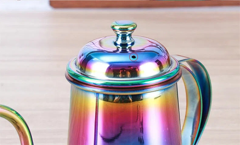 Bule com Bico Fino em Aço Inox - Coleção Rainbow-Kasamô