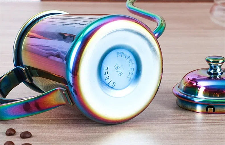 Bule com Bico Fino em Aço Inox - Coleção Rainbow-Kasamô