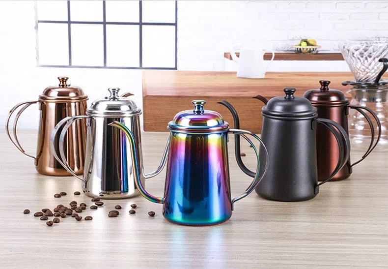 Bule com Bico Fino em Aço Inox - Coleção Rainbow-Kasamô