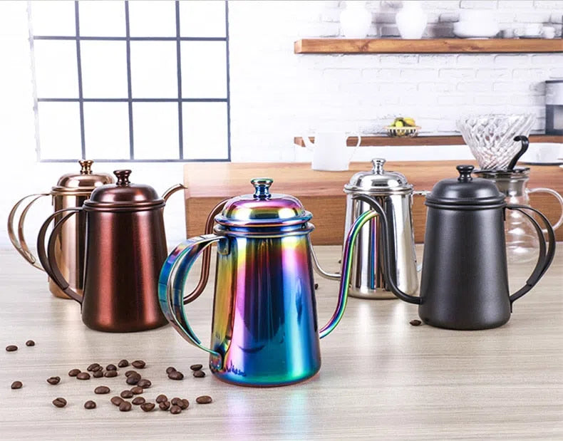 Bule com Bico Fino em Aço Inox - Coleção Rainbow-Kasamô