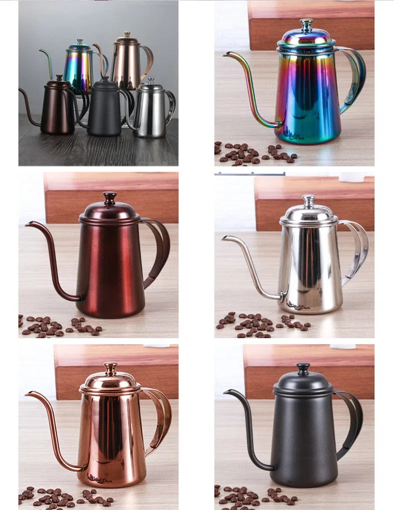 Bule com Bico Fino em Aço Inox - Coleção Rainbow-Kasamô