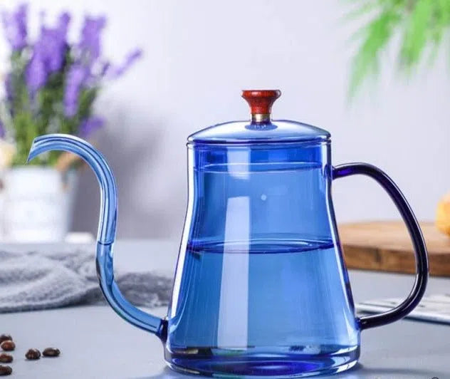 Bule de Vidro Bico Fino Longo - 350ml ou 600 ml - Coleção Rainbow-Kasamô