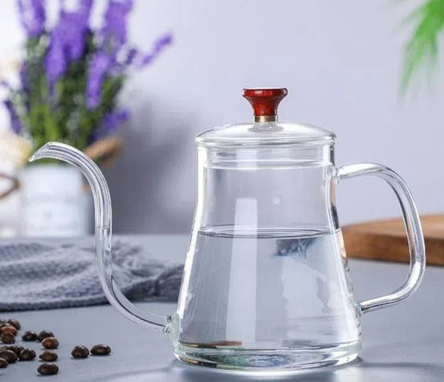 Bule de Vidro Bico Fino Longo - 350ml ou 600 ml - Coleção Rainbow-Kasamô