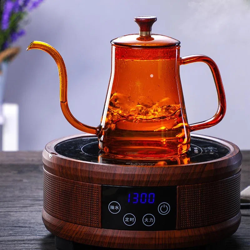 Bule de Vidro Bico Fino Longo - 350ml ou 600 ml - Coleção Rainbow-Kasamô