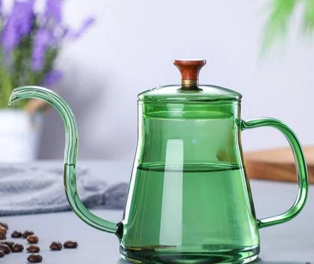 Bule de Vidro Bico Fino Longo - 350ml ou 600 ml - Coleção Rainbow-Kasamô