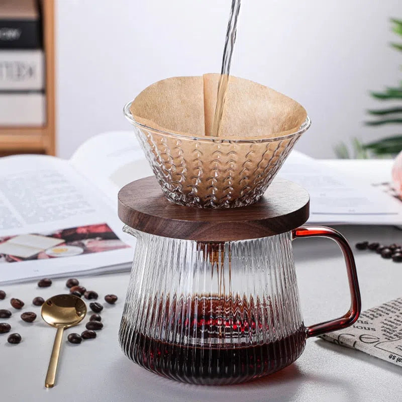 Bule de Vidro Canelado - 350ml ou 500ml-Kasamô