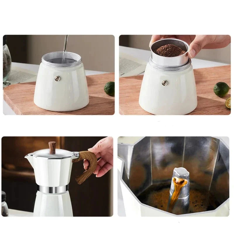 Cafeteira Italiana Color - 150ml ou 300ml-Kasamô