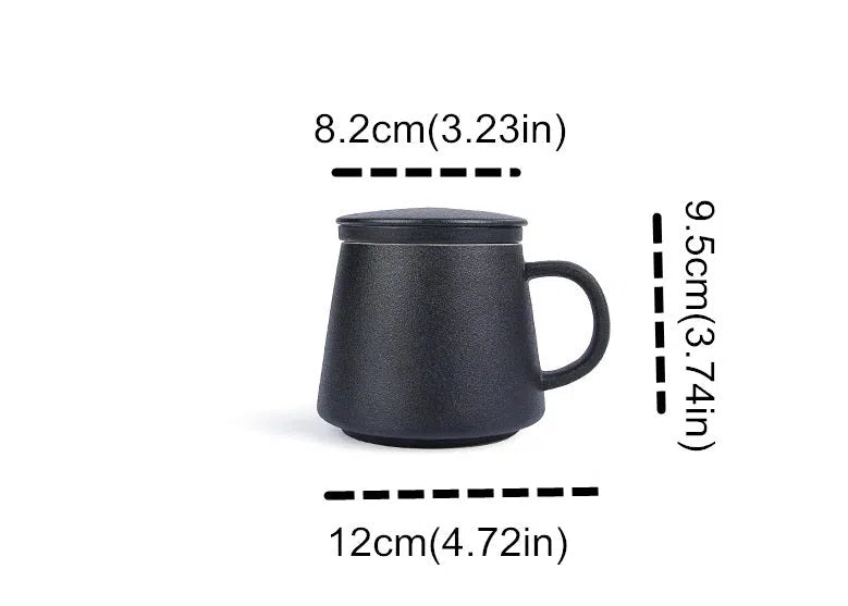 Caneca em Cerâmica com Filtro Infusor e Tampa-Kasamô